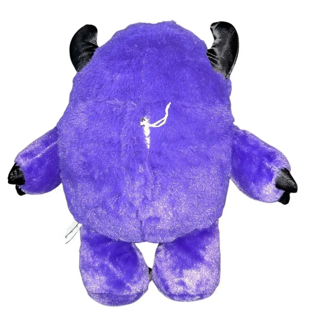 Super Cute! Gumbo 3 Eyed Purple Faux Fur Monster Horns Plush Plushie Kidcore